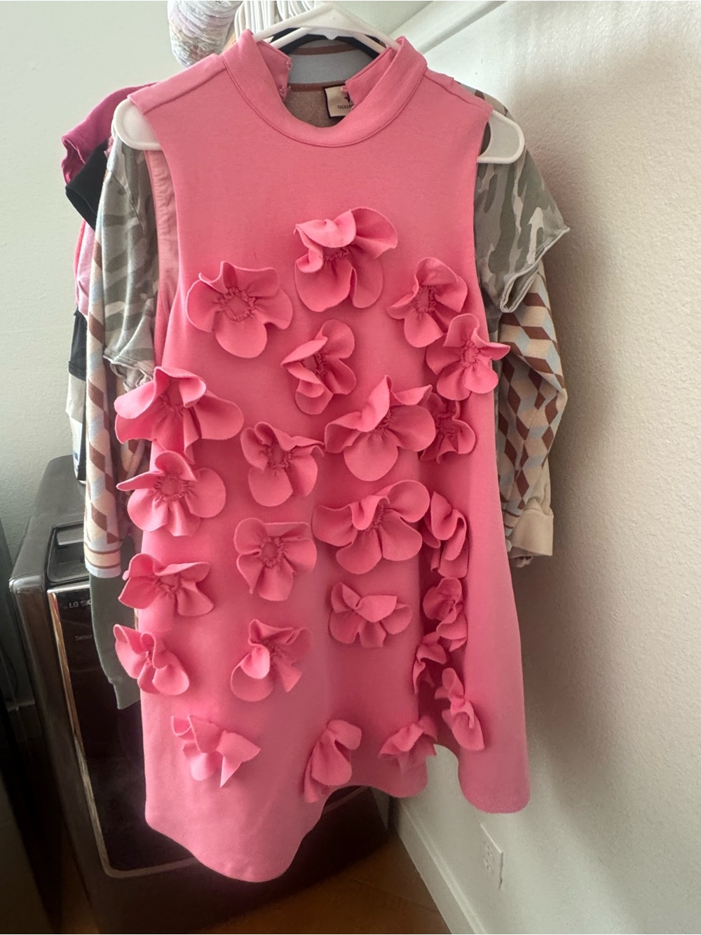 Vici Fresh Bouquet Mod Floral Applique Mini Dress - Picture 2 of 5